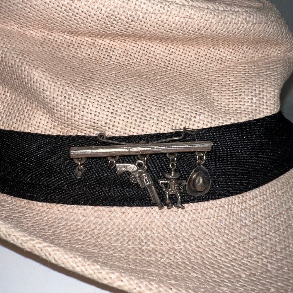 Parisian Fedora - Purchased in Paris, France - Vintage Cowboy Pin - 80% OFF SALE